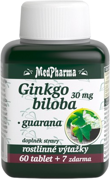 MedPharma Ginkgo biloba + Guarana 67 tablet