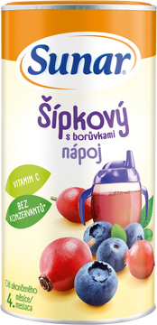 Sunar rozpustný nápoj šípkový s čučoriedkami 200 g