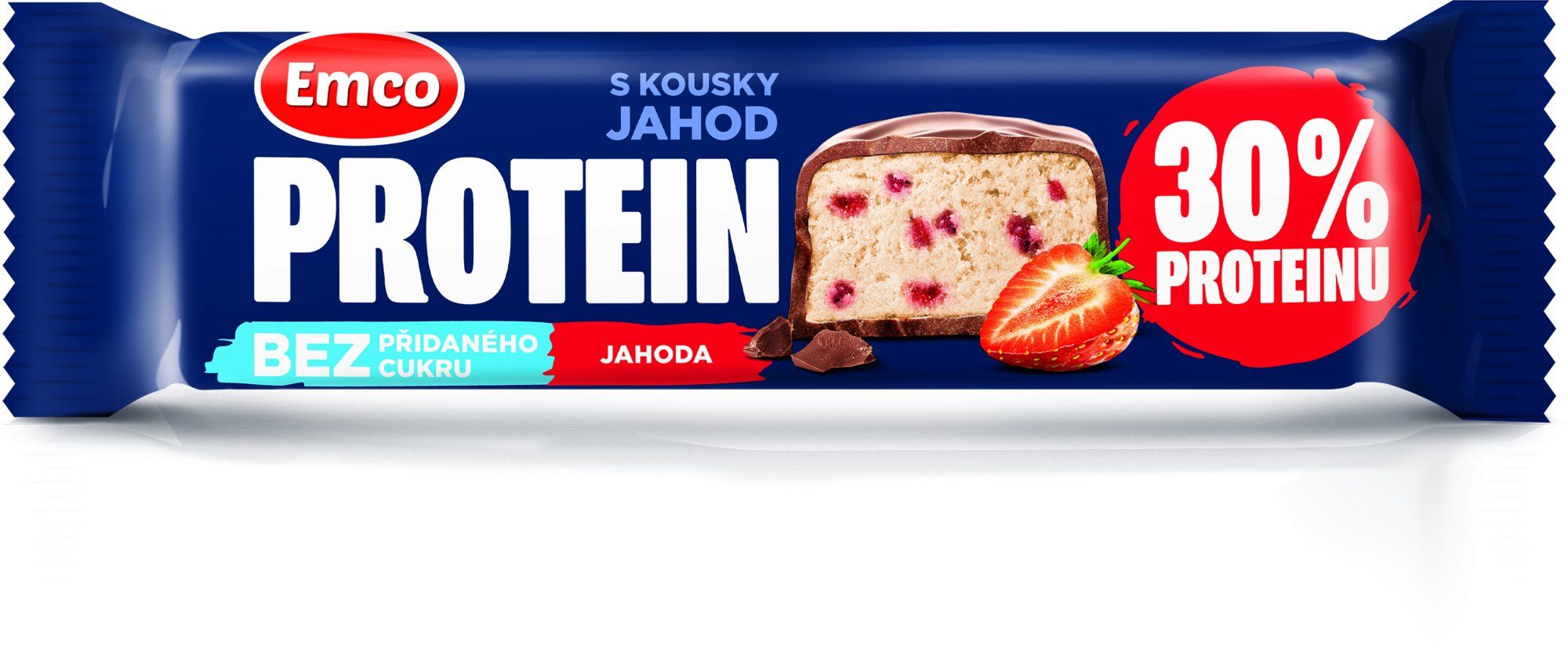 Emco Proteínová tyčinka jahodová 50 g