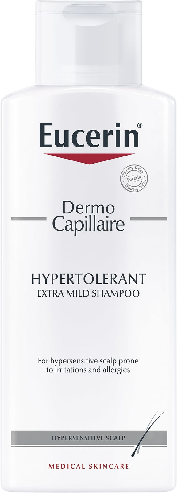 Eucerin DermoCapillaire Hypertolerantný šampón na citlivú a alergickú pokožku 250 ml