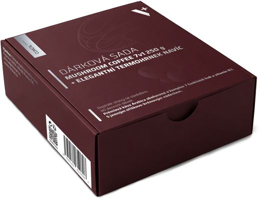 Clinical Darčeková sada Mushroom Coffee 7v1 + elegantný termohrnček navyše