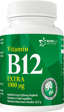 Nutricius Vitamín B12 Extra 1000 μg 90 tabliet