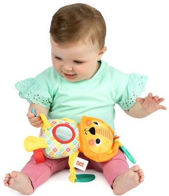 Bright Starts Hračka s melódiou na C krúžku lev Huggin' Lights ™0m+