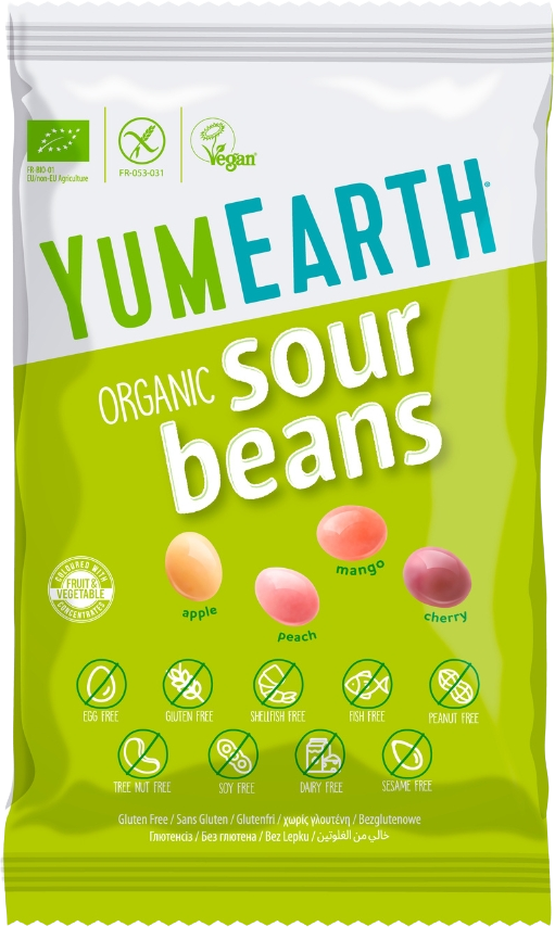 YumEarth BIO Kyslé želé - Mix príchuťou 50 g