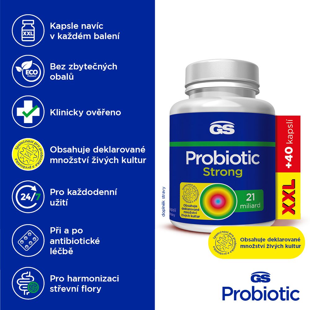 GS Probiotic Strong 120 kapsúl