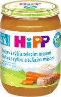 HiPP BIO Mrkva s ryžou a teľacím mäsom 190 g