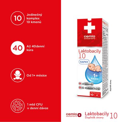 Cemio Laktobacily 10 kvapky 10 ml