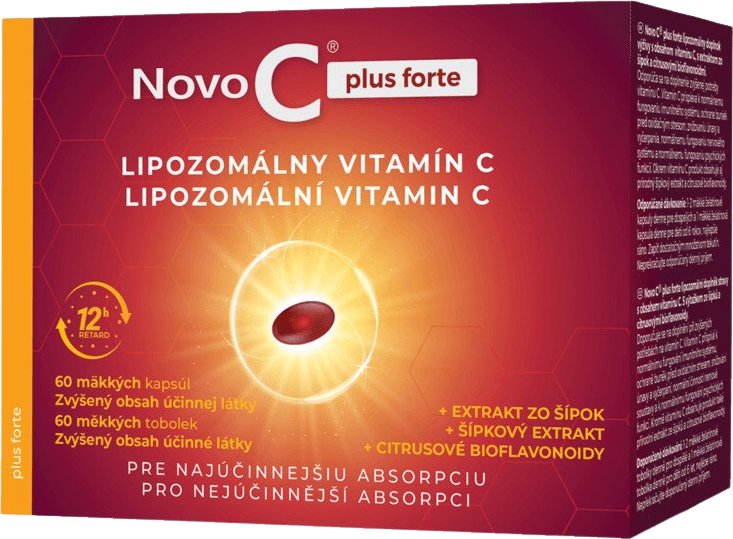 Novo C plus forte LIPOZOMÁLNY VITAMÍN C 60 mäkkých kapsúl