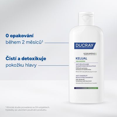Ducray Kelual Squanorm Šampón mastné lupiny 200 ml