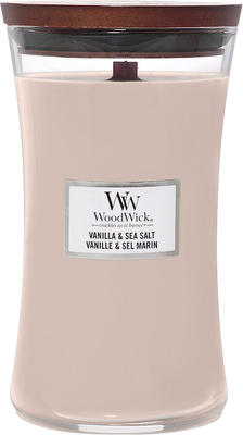 WoodWick Sviečka Veľká Vanilla & Sea Salt