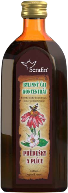 Serafin Čajový koncentrát Priedušky a pľúca 250 ml