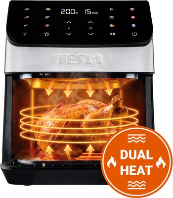 Tesla AirCook DualHeat QD65 XXL - multifunkčná duálna digitálna teplovzdušná fritéza