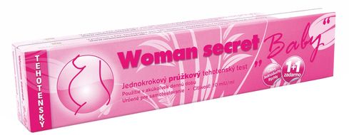 Woman Secret BABY Jednokrokový prúžkový tehotenský test 2 ks