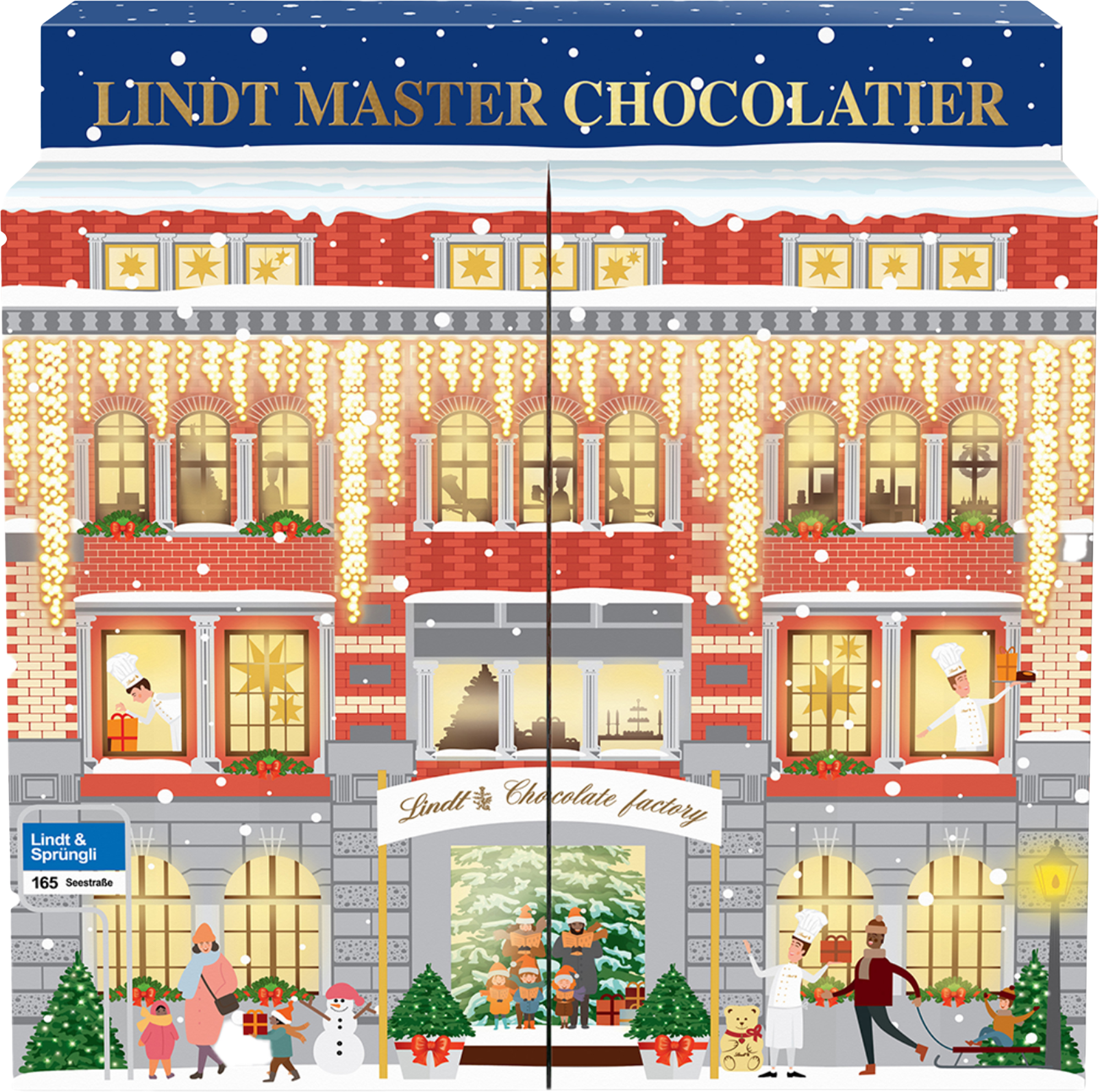 Lindt Vianočný adventný kalendár Továreň 304 g