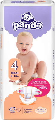 Panda Maxi Detské plienky 8-18 kg 42 ks