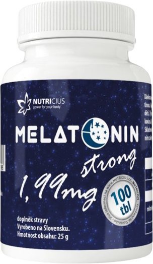 Nutricius Melatonín strong 1,99 mg, 100 tabliet