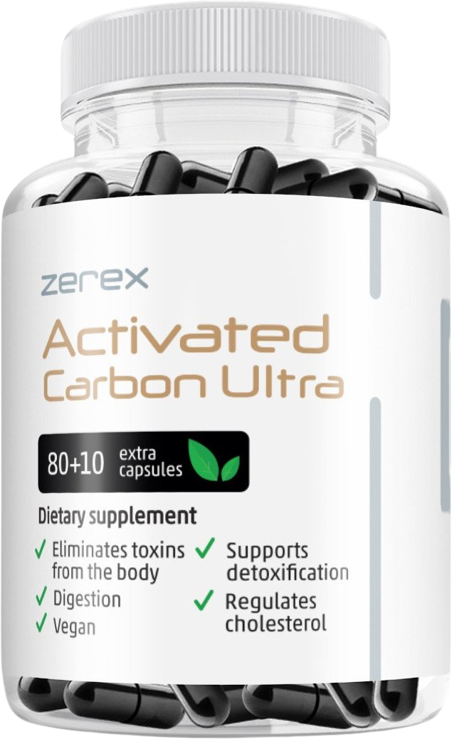 Zerex Aktívne uhlie - ochrana pred toxínmi 90 mäkkých kapsúl