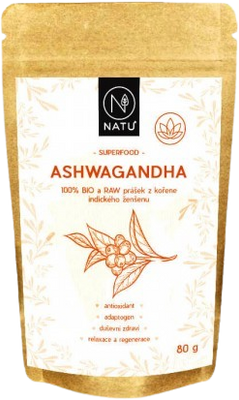 Natu Ashwagandha BIO prášok 80 g