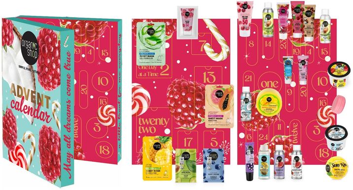 Organic Shop 24-dňový Adventný kalendár Natural Beauty 24 ks