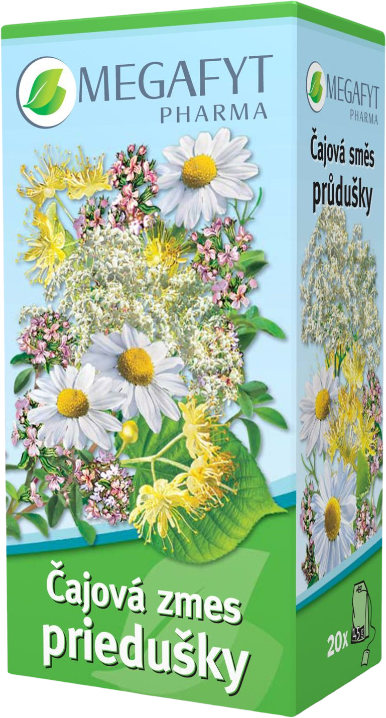 Megafyt Bylinková lekáreň čajová zmes priedušky 20 x 1.5 g