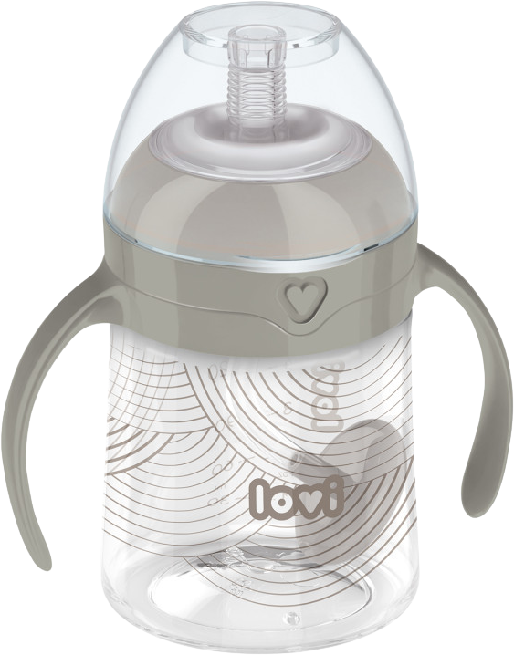 LOVI Prvý hrnček so slamkou a závažím 150ml Harmony