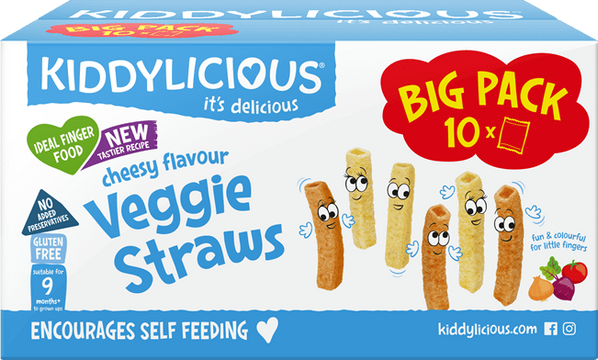 Kiddylicious Tyčinky zeleninové so sýrovou príchuťou box 10 x 12 g