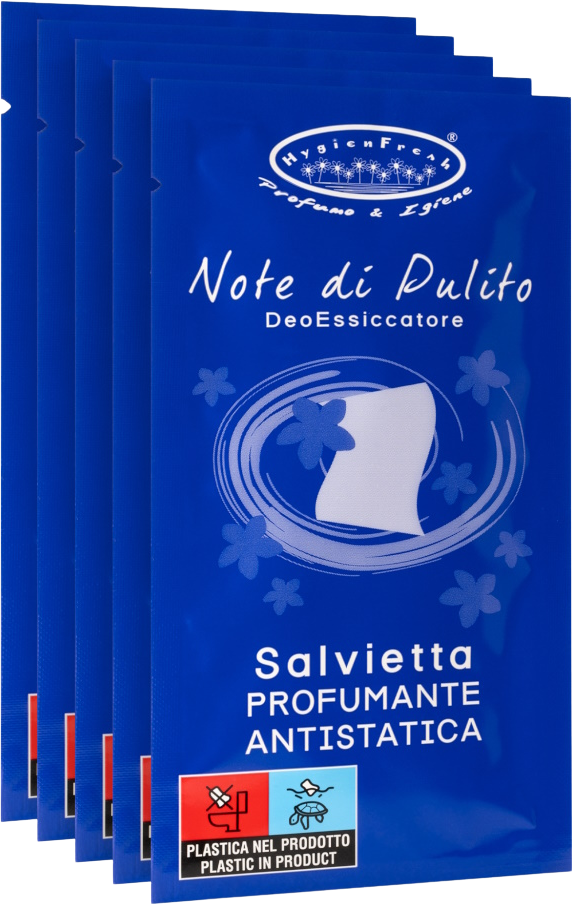 HygienFresh Antistatické parfúmované obrúsky do sušičky s vôňou Note di pulito 5 ks