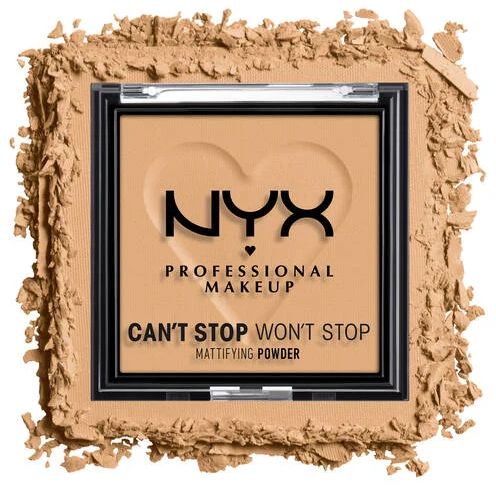 NYX Professional Makeup Can't Stop Won't Stop Matujúci púder Kompaktný púder - 05 Golden 6 g