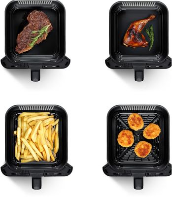 Tesla AirCook DualZone Q670 XXL - multifunkčná duálna digitálna horúcovzdušná fritéza