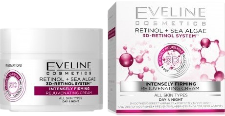 Eveline 3D Retinol & Morské riasy Denný/nočný krém 50 ml