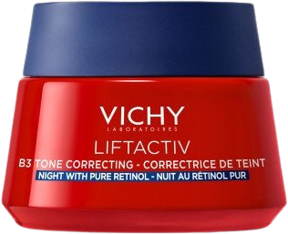 Vichy LIFTACTIV B3 Nočný tónovací krém s čistým retinolom pre obnovu buniek na hyperpigmentovanej pleti 50 ml