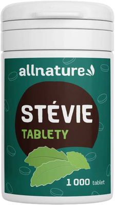 Allnature Tablety zo stévie 1000 tabliet