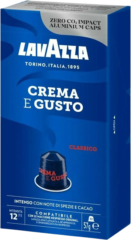 Lavazza Kapsle Nespresso, Crema e Gusto 10 ks