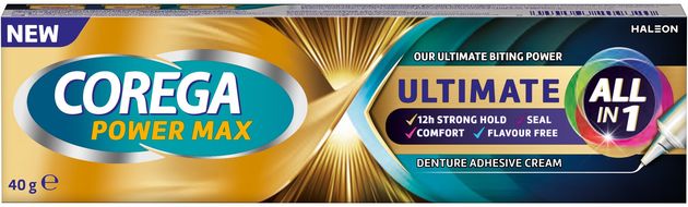 Corega Power Max Ultimate All in 1 fixačný krém 40 g