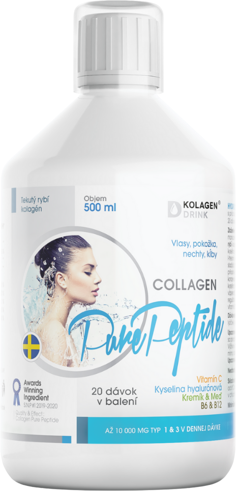 KolagenDrink COLLAGEN 10 000 PURE PEPTIDE® hydrolyzovaný rybí kolagén 500 ml