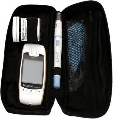 GlucoLab Glukomer s 25ks test.prúžkov +25 lancet