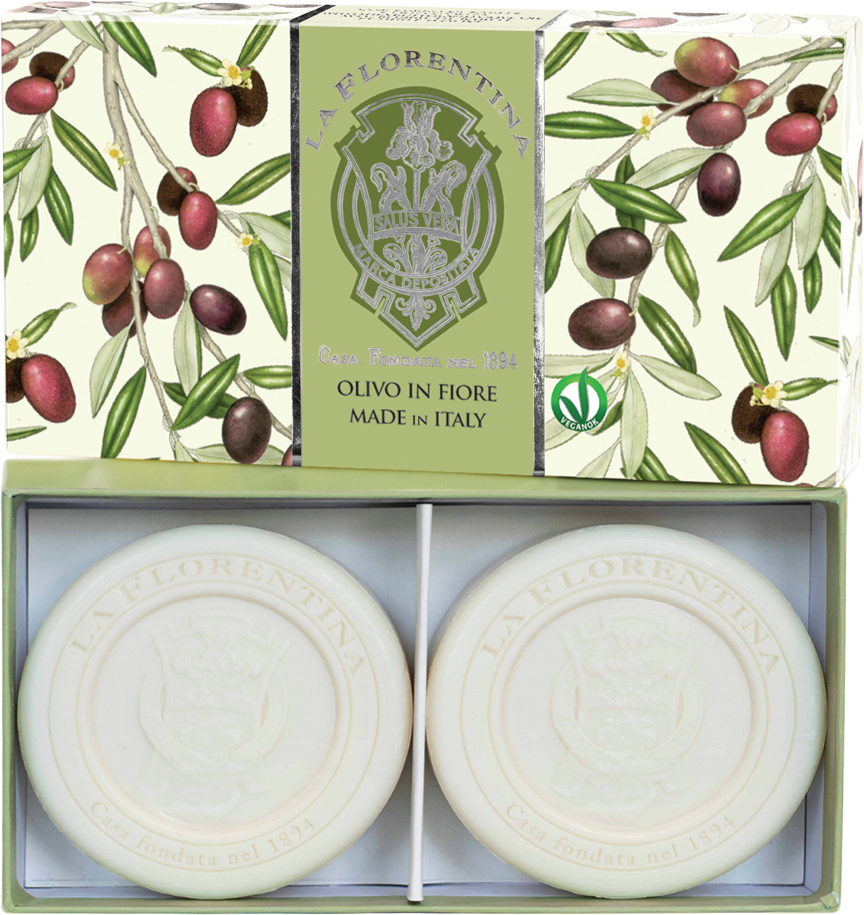 La Florentina Kazeta mydiel Olivo in Fiore 2 x 115 g