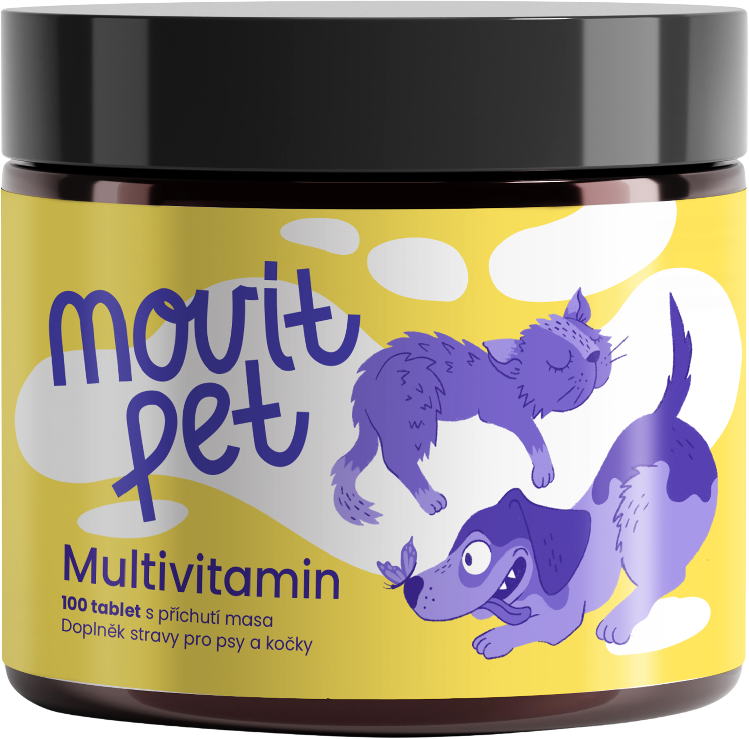 MOVit Energy PET Multivitamín s príchuťou mäsa 100 tabliet