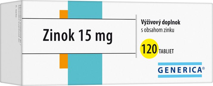 Generica Zinok 15 mg 120 tabliet
