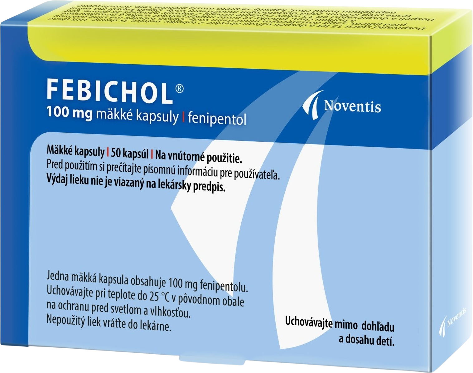 Noventis Febichol 100 mg 50 kapsúl