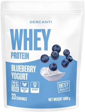 Descanti Whey Protein Blueberry Yogurt 1000 g