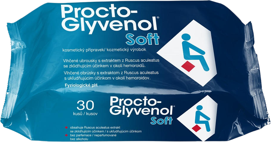 Glyvenol Procto - Soft vlhčené obrúsky 30 ks