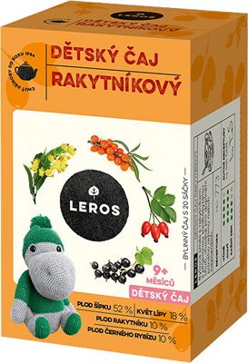 Leros Detský čaj rakytníkový 20 x 2 g