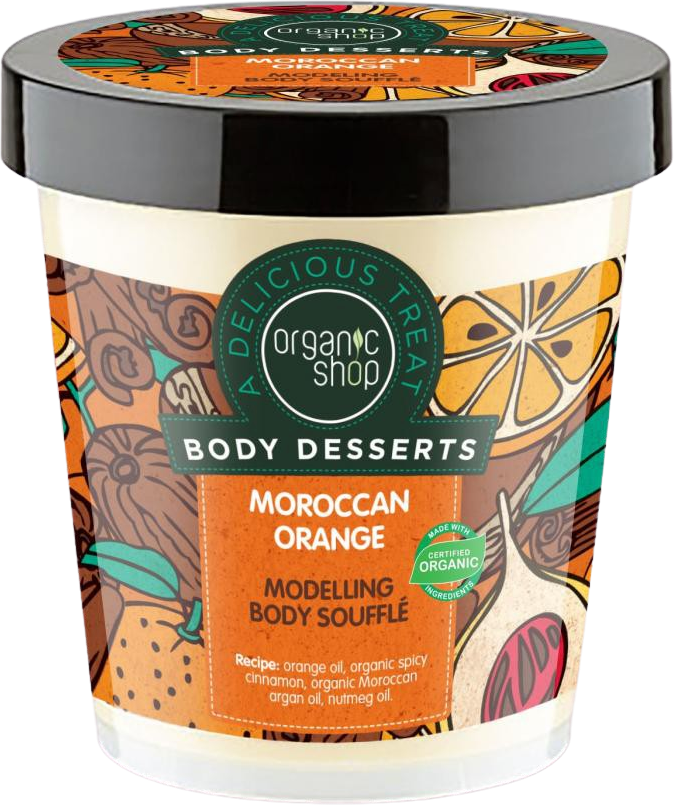 Organic Shop Marocký pomaranč Modelujúce soufflé 450 ml