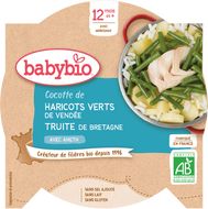 Babybio Zelené fazuľky pastinák pstruh z Bretónska 230 g