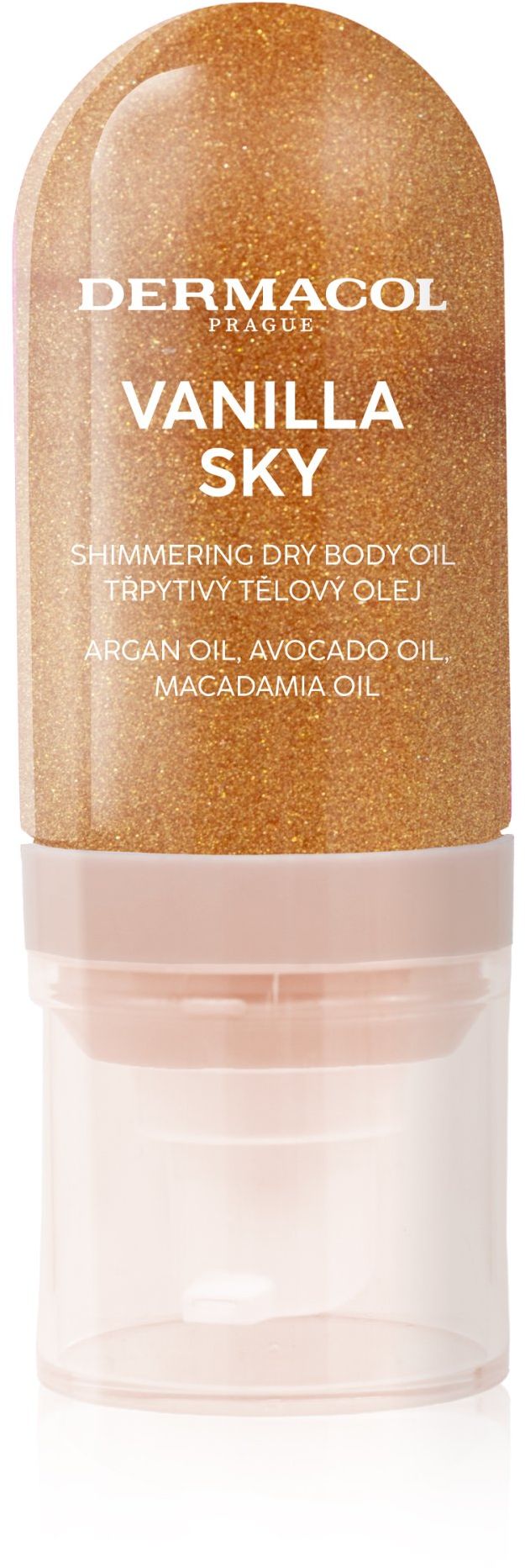 Dermacol Vanilla Sky – trblietavý telový olej 60 ml