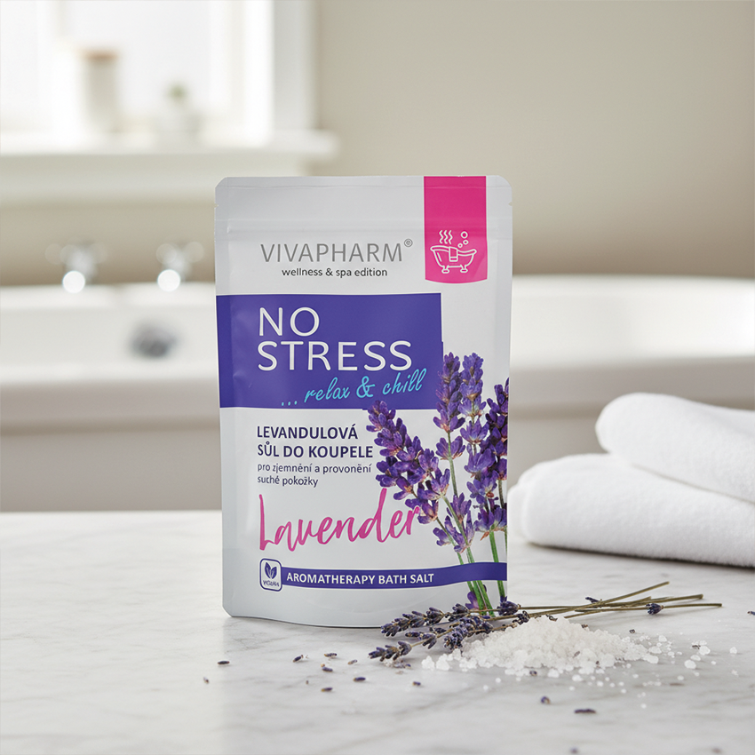 VivaPharm Soľ do kúpeľa No stress 1000 g