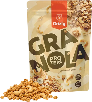 Grizly Granola proteín kešu crunch 450 g
