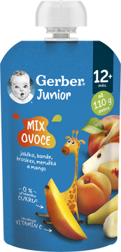 Gerber Junior vrecko Mix ovocie 110 g