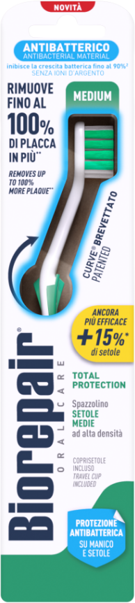 Biorepair zubná kefka Total medium